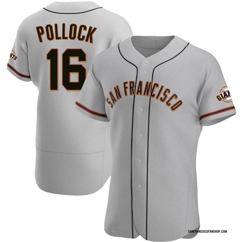 AJ Pollock Men's San Francisco Giants Home Cooperstown Collection Jersey -  White Replica