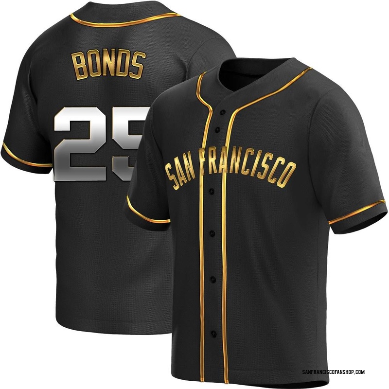 Barry Bonds Men's San Francisco Giants Alternate Jersey - Black Golden  Replica