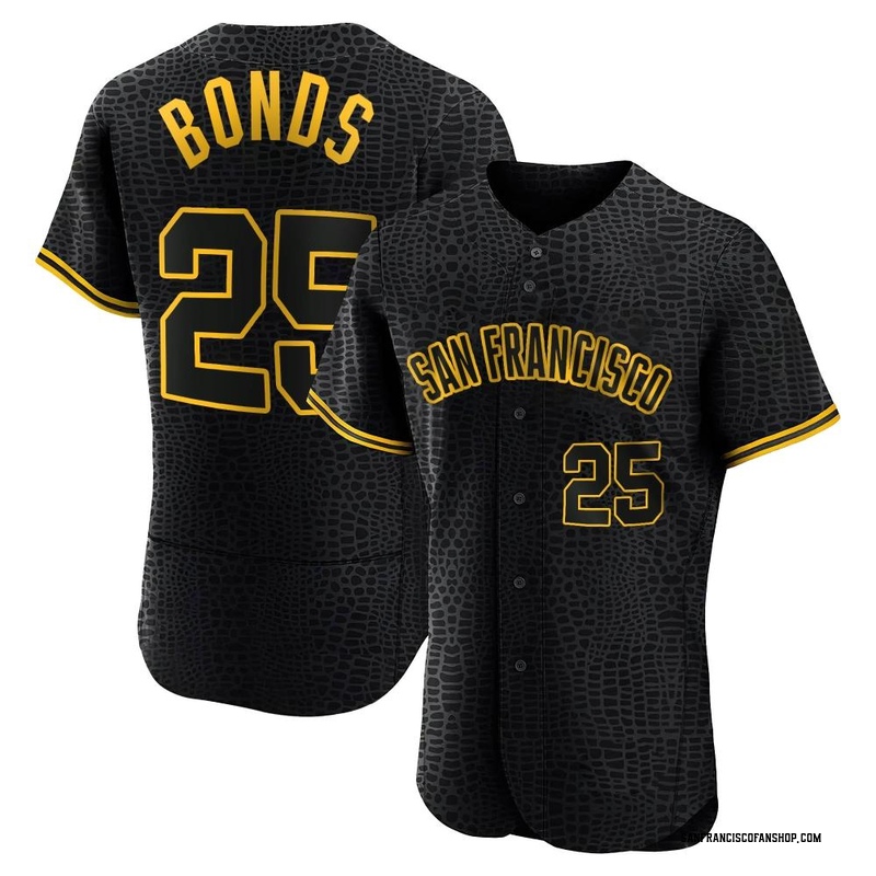BARRY BONDS AUTHENTIC Russell Athletic SAN FRANCISCO GIANTS BP Black Jersey  46