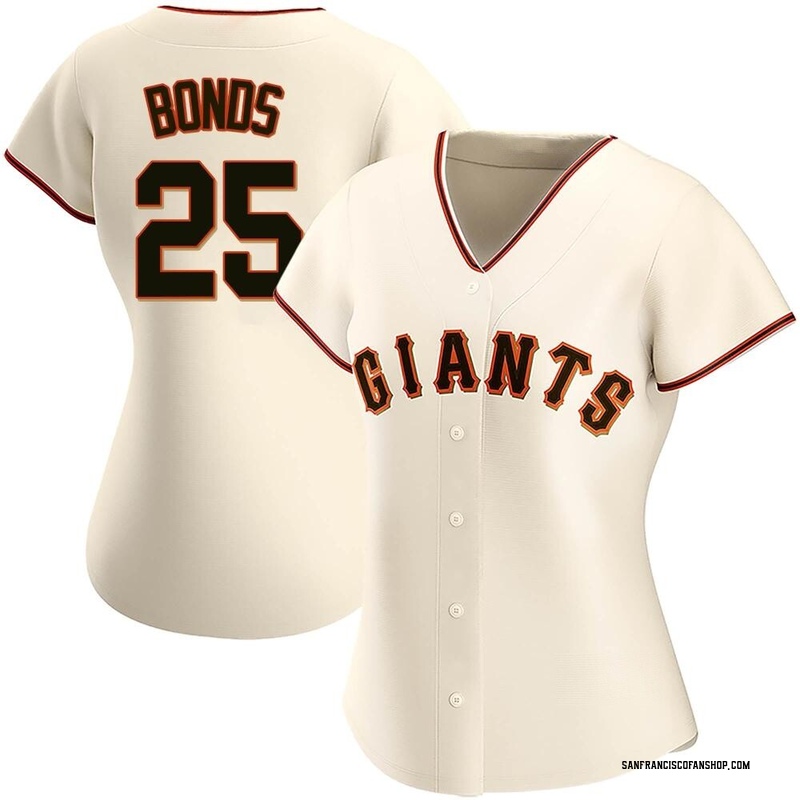 Barry Bonds Women's San Francisco Giants Home Jersey - Cream Replica