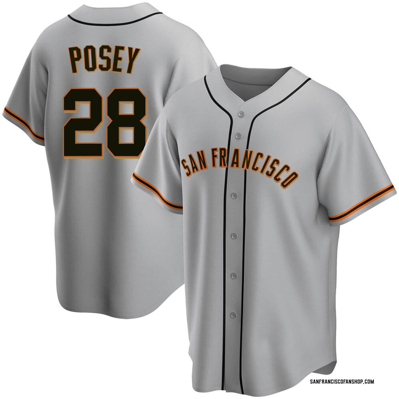 Buster Posey Youth San Francisco Giants Road Jersey - Gray Replica