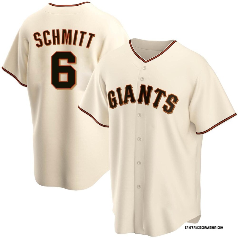 2023 Game Used Home Cream Jersey with SF Logo Pride Patch used by #6 Casey  Schmitt on 6/10 vs. CHC - Size 46
