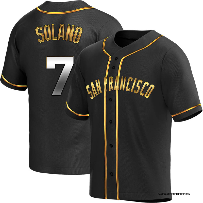 Top-selling Item] Black San Francisco Giants 7 Donovan Solano Alternate 3D  Unisex Jersey