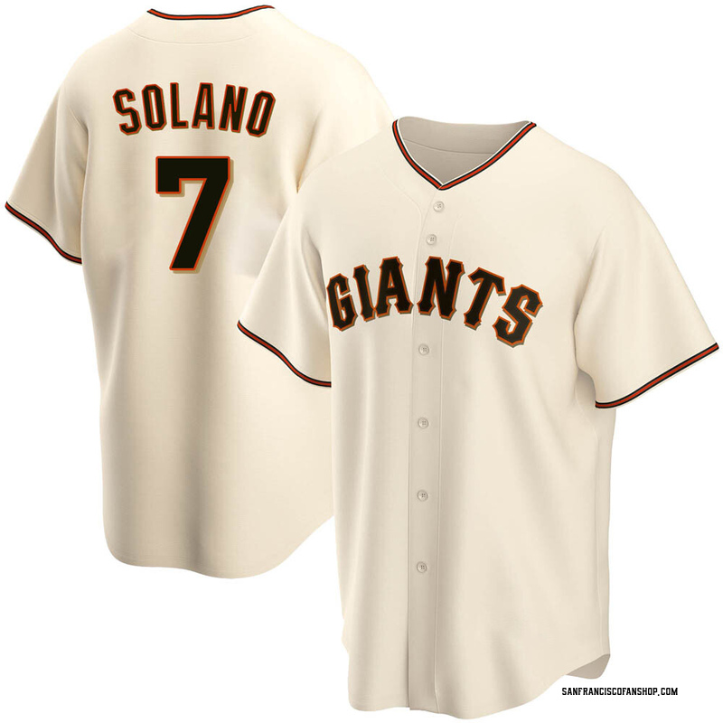 Top-selling Item] Black San Francisco Giants 7 Donovan Solano Alternate 3D  Unisex Jersey