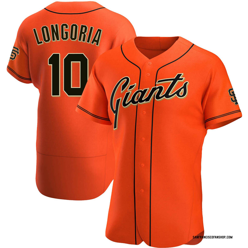 San Francisco Giants 10 Evan Longoria Alternate Jersey Orange Jersey -  Bluefink
