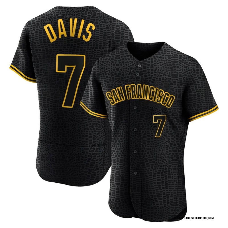 2023 Game Used Road Jersey with SF Logo Pride Patch used by #7 J.D. Davis  on 6/16 @ LAD - Size 44