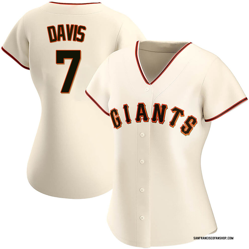 J.D. Davis Women's Nike Cream San Francisco Giants Home Replica Custom Jersey