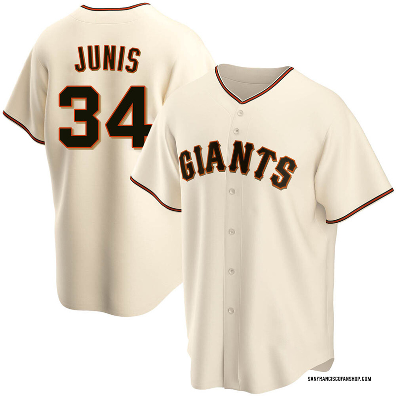 Jakob Junis Men's Nike Cream San Francisco Giants Home Replica Custom Jersey Size: Extra Large