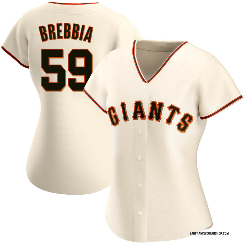 John Brebbia Women's Nike Cream San Francisco Giants Home Replica Custom Jersey Size: Small