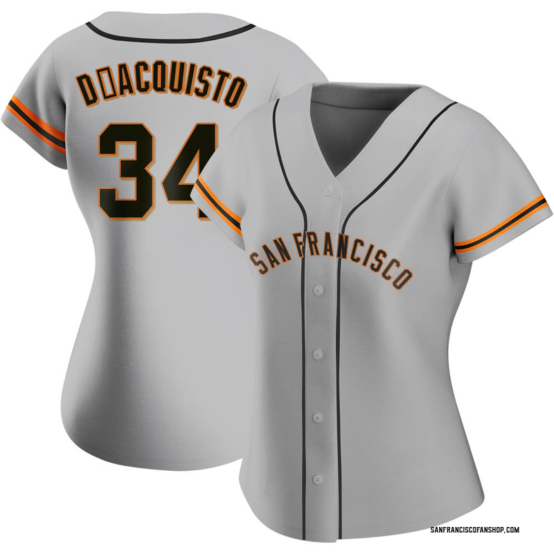 John D'acquisto Men's San Francisco Giants Road Jersey - Gray Authentic