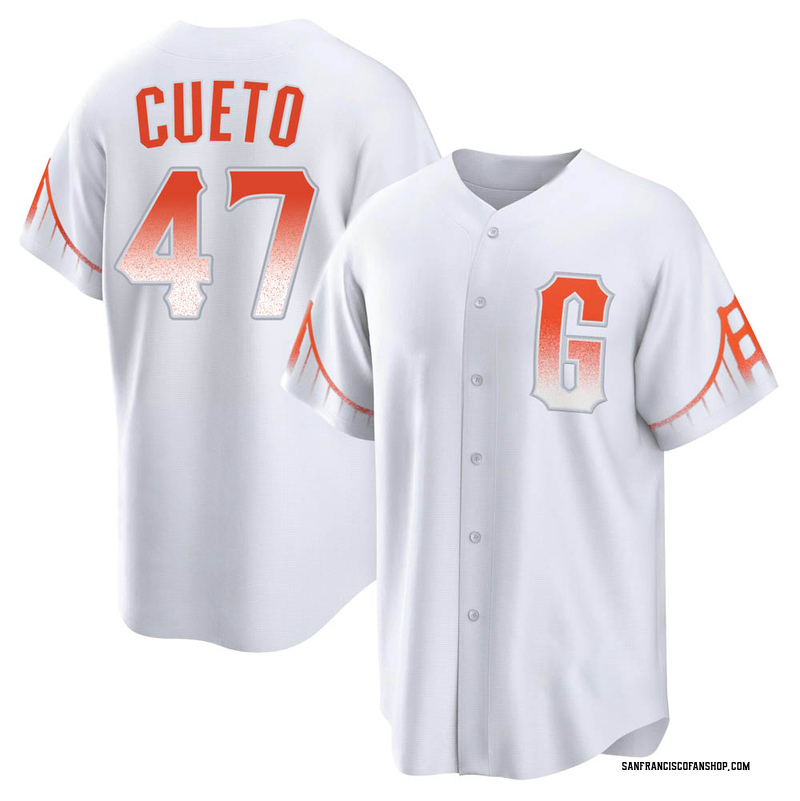 2021 Team Issued Fiesta Gigantes Black Home Alt Jersey - #47 Johnny Cueto -  Size 46