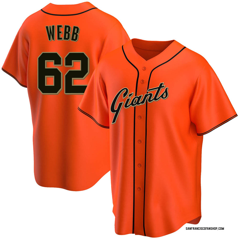 Logan Webb Men's San Francisco Giants Alternate Jersey - Orange