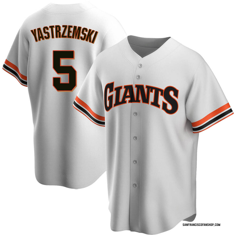 Mike Yastrzemski Men's San Francisco Giants Home Cooperstown Collection  Jersey - White Replica