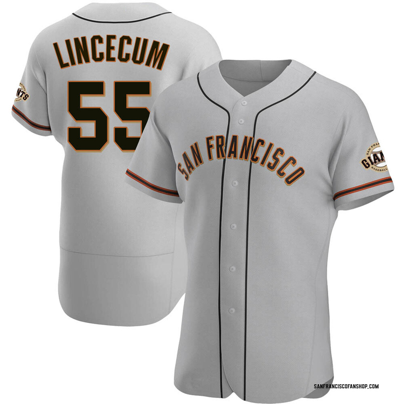 San Francisco Giants Tim Lincecum Size L stitched gray jersey, for