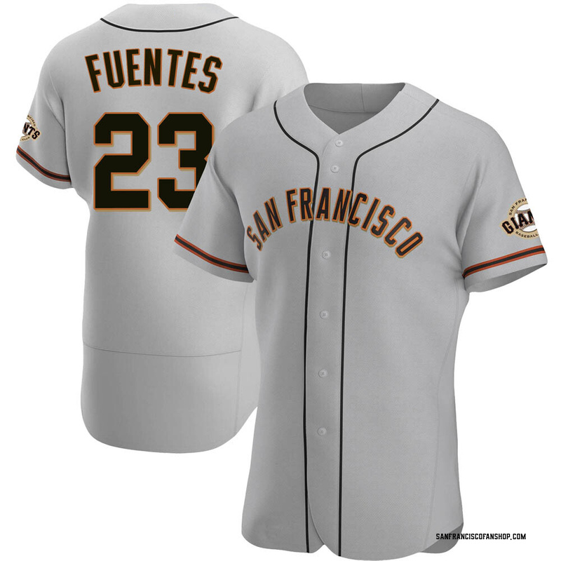 Tito Fuentes Men's San Francisco Giants Road Jersey - Gray Authentic