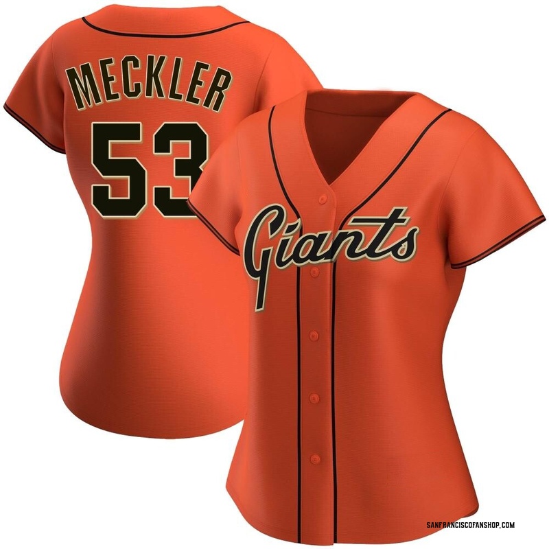 Wade Meckler Women's San Francisco Giants Alternate Jersey - Orange  Authentic