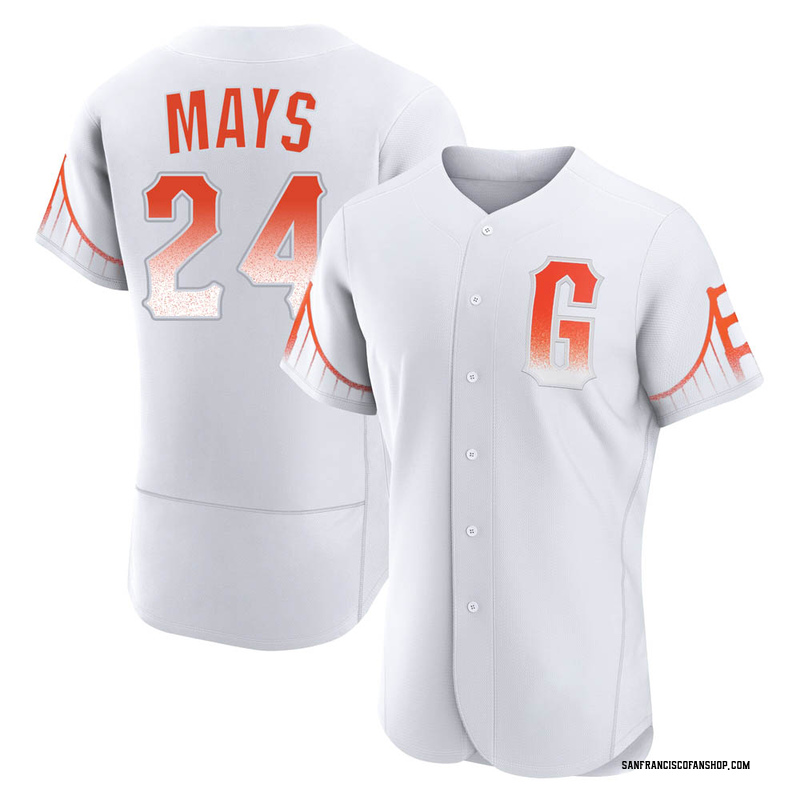 Willie Mays Men's San Francisco Giants Throwback Jersey - Black Authentic