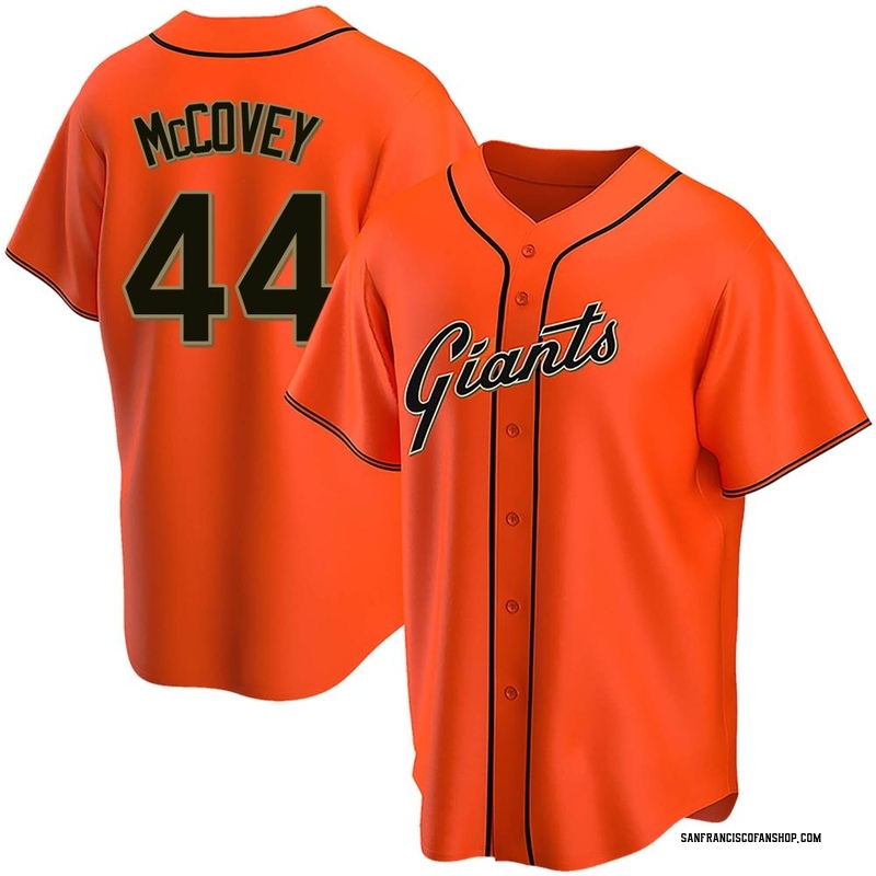 Willie McCovey Men's San Francisco Giants Throwback Jersey - Grey Replica