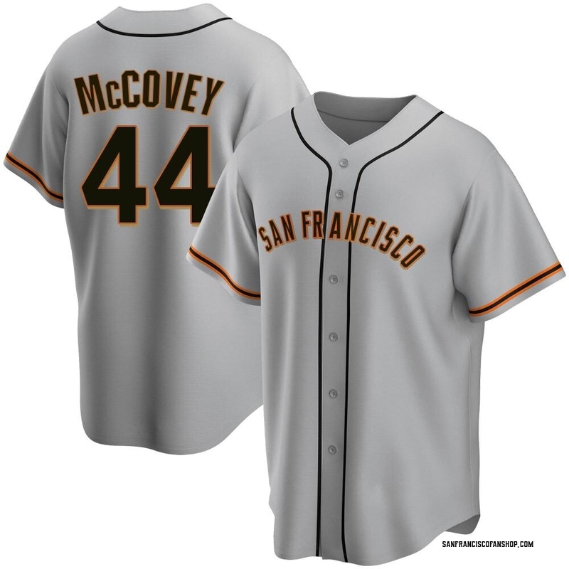 Willie McCovey Men's San Francisco Giants Throwback Jersey - Grey Authentic