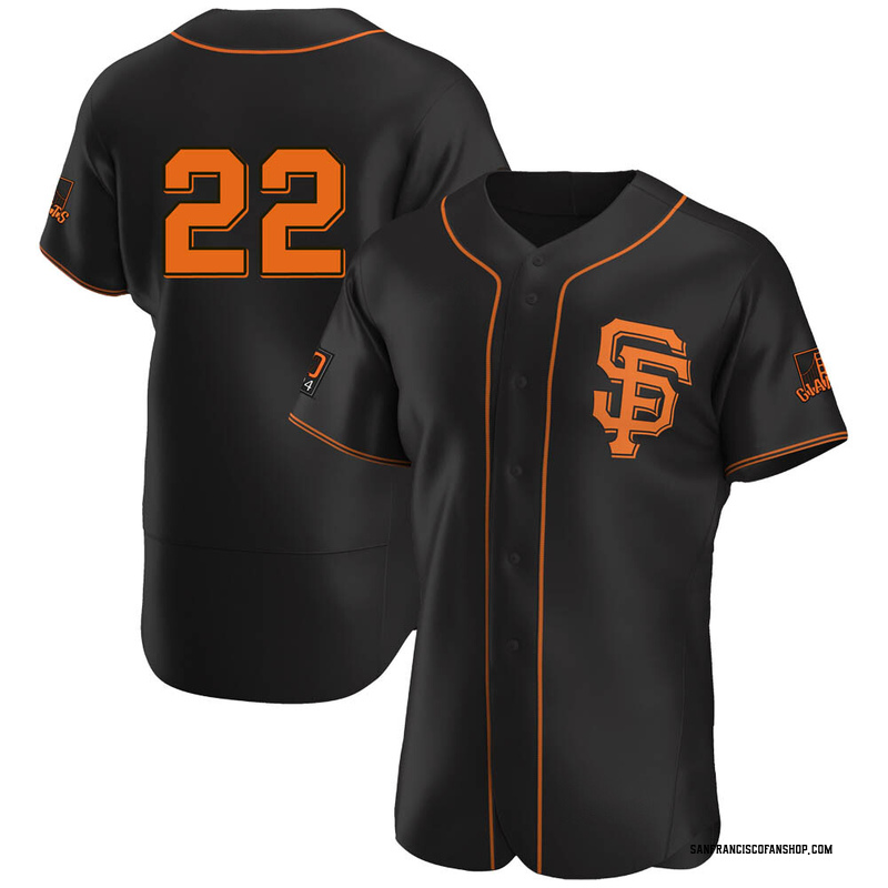 Willie Montanez Men's San Francisco Giants Alternate Jersey - Black Golden  Replica