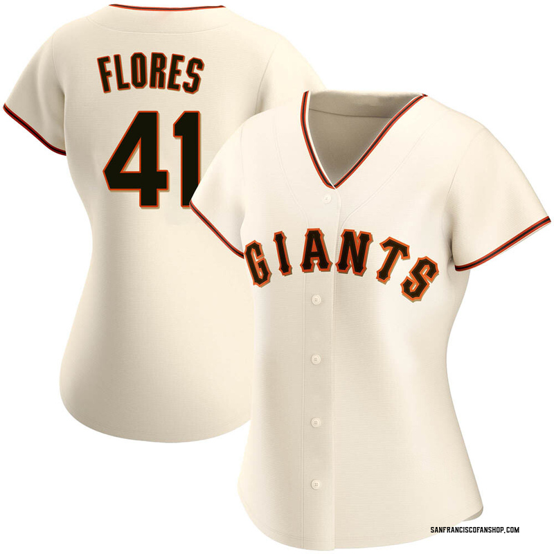 Wilmer Flores Men's San Francisco Giants Home Jersey - Cream Authentic